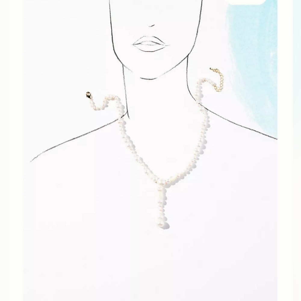 Anthropologie, Reliquia Batalha, Layered Pearl Necklace -NWOT‎ - Picture 3 of 9